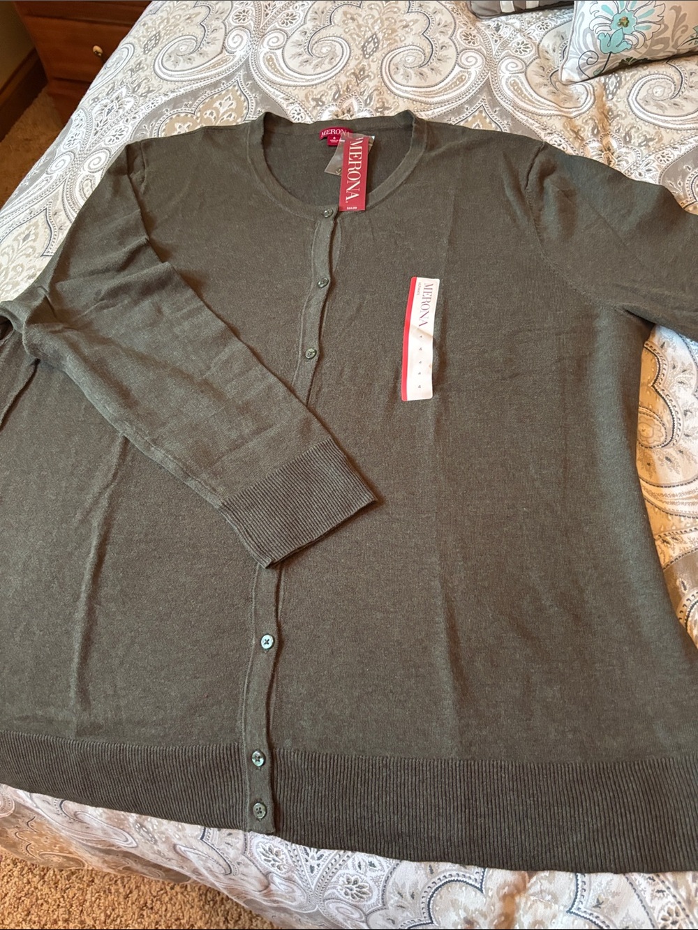 Merona womens Cardigan Button-Up Sweater
